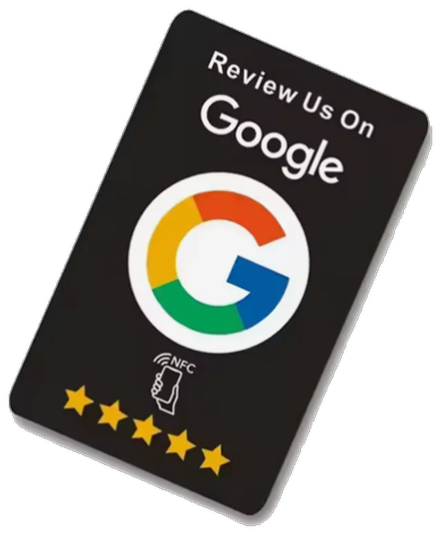 Crna NFC kartica za Google recenzije